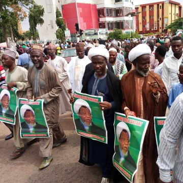 تظاهرات شیعیان نیجریه برای آزادی شیخ الزکزاکی